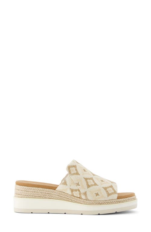 TOMS TOMS MARGO ESPADRILLE WEDGE SLIDE SANDAL
