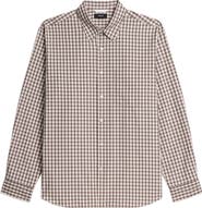 Theory Weekend Park Check Flannel Button-Up Shirt