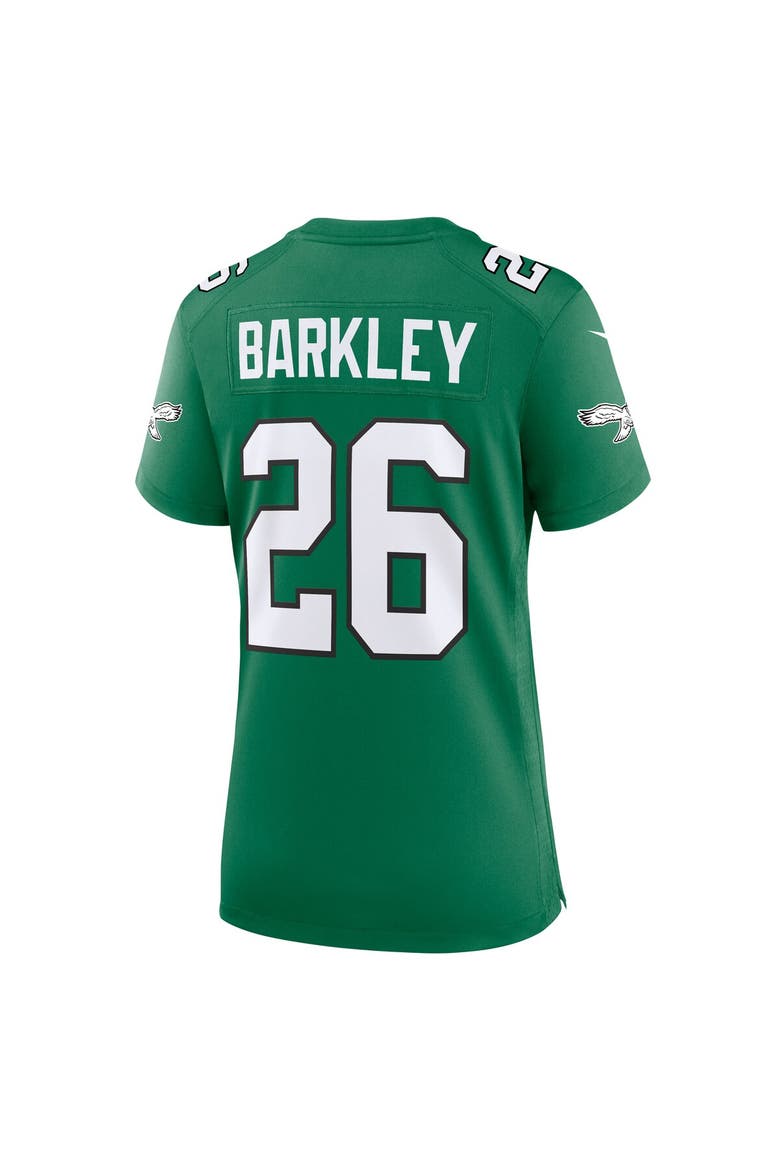 Women's Nike Saquon Barkley  Kelly Green Philadelphia Eagles Alternate Game Jersey, Alternate, color, Kelly Green