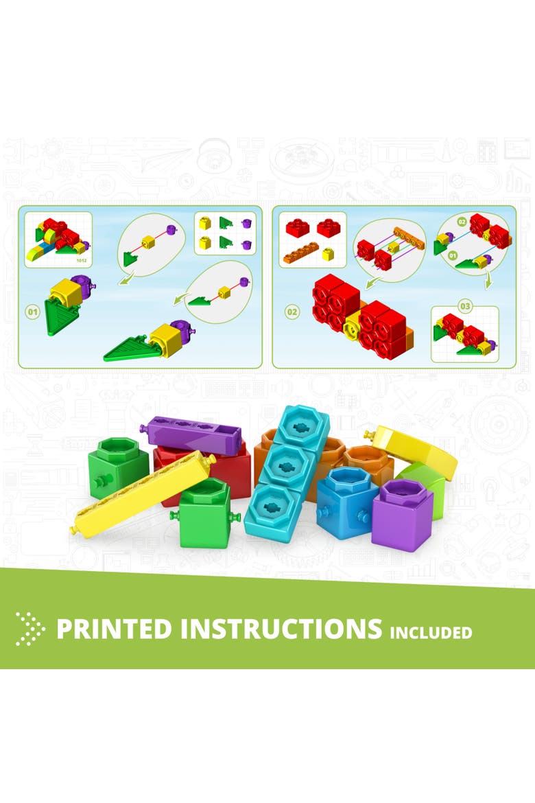 Creative Engineering Maker Junior 10 In 1 Multimodel Brick Building, Alternate, color, Multicolored