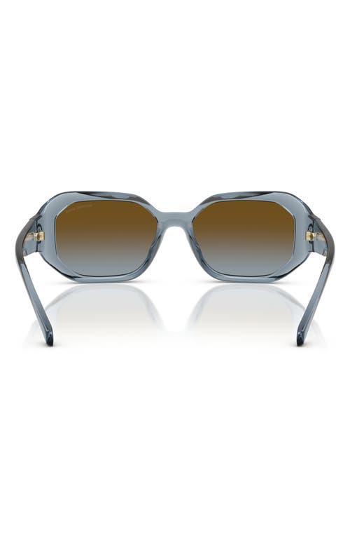 Michael Kors Womens Mk2240u Siesta Key Irregular-frame Acetate Sunglasses Blue In Blue