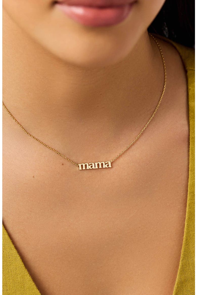 Mama Necklace - Mama Necklace, Alternate, color, Gold