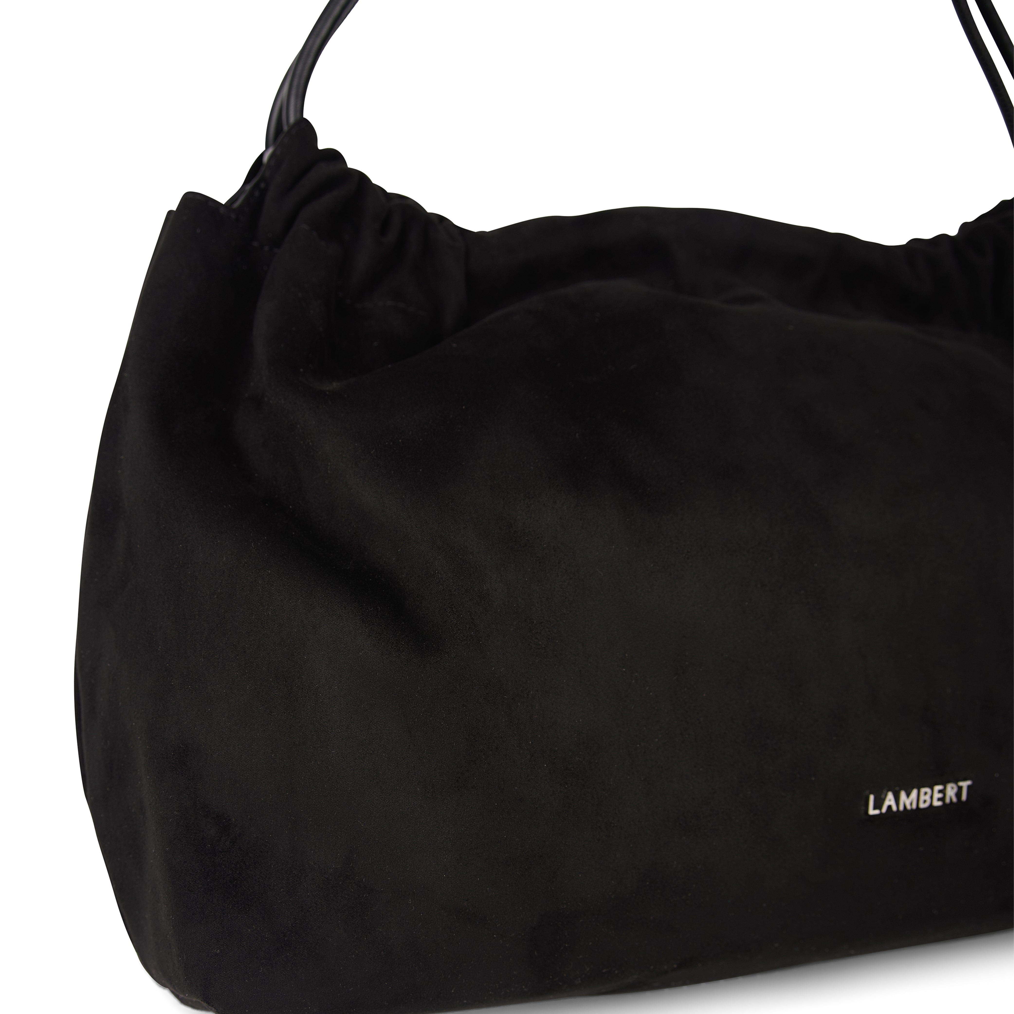 Lambert Lara - Vegan Suede Shoulder Bag, Alternate, color, Black