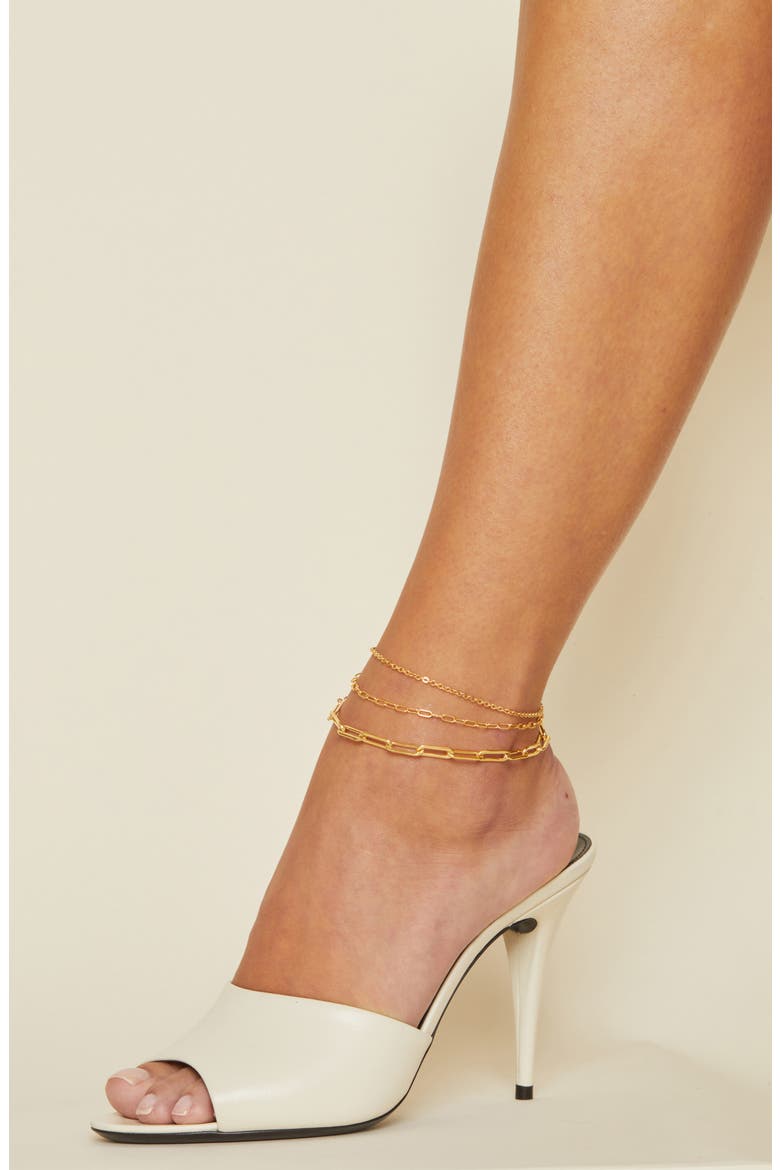 Soho Chain Link Anklet, Alternate, color, GOLD-FILLED