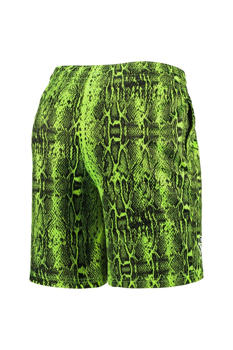 Men's New Era Neon Green New England Patriots Summer Pop Shorts, Alternate, color, Neon Green