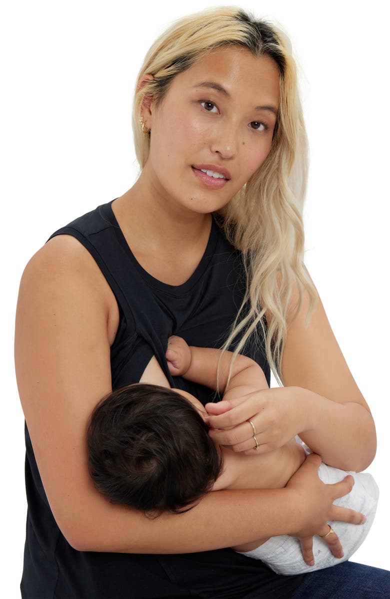 Ingrid & Isabel<sup>®</sup> Nursing Muscle Tank, Alternate, color,