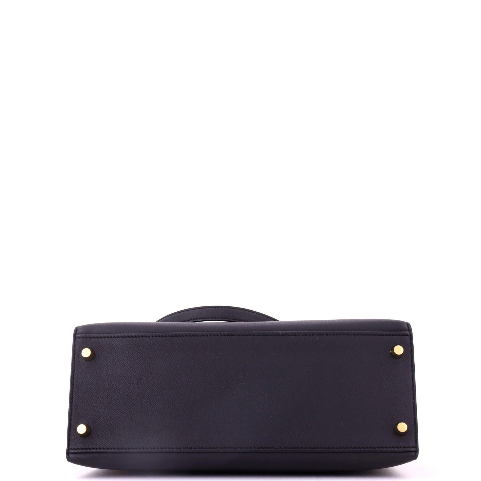 Kelly Handbag Black Epsom with Gold Hardware 28, Alternate, color, Black