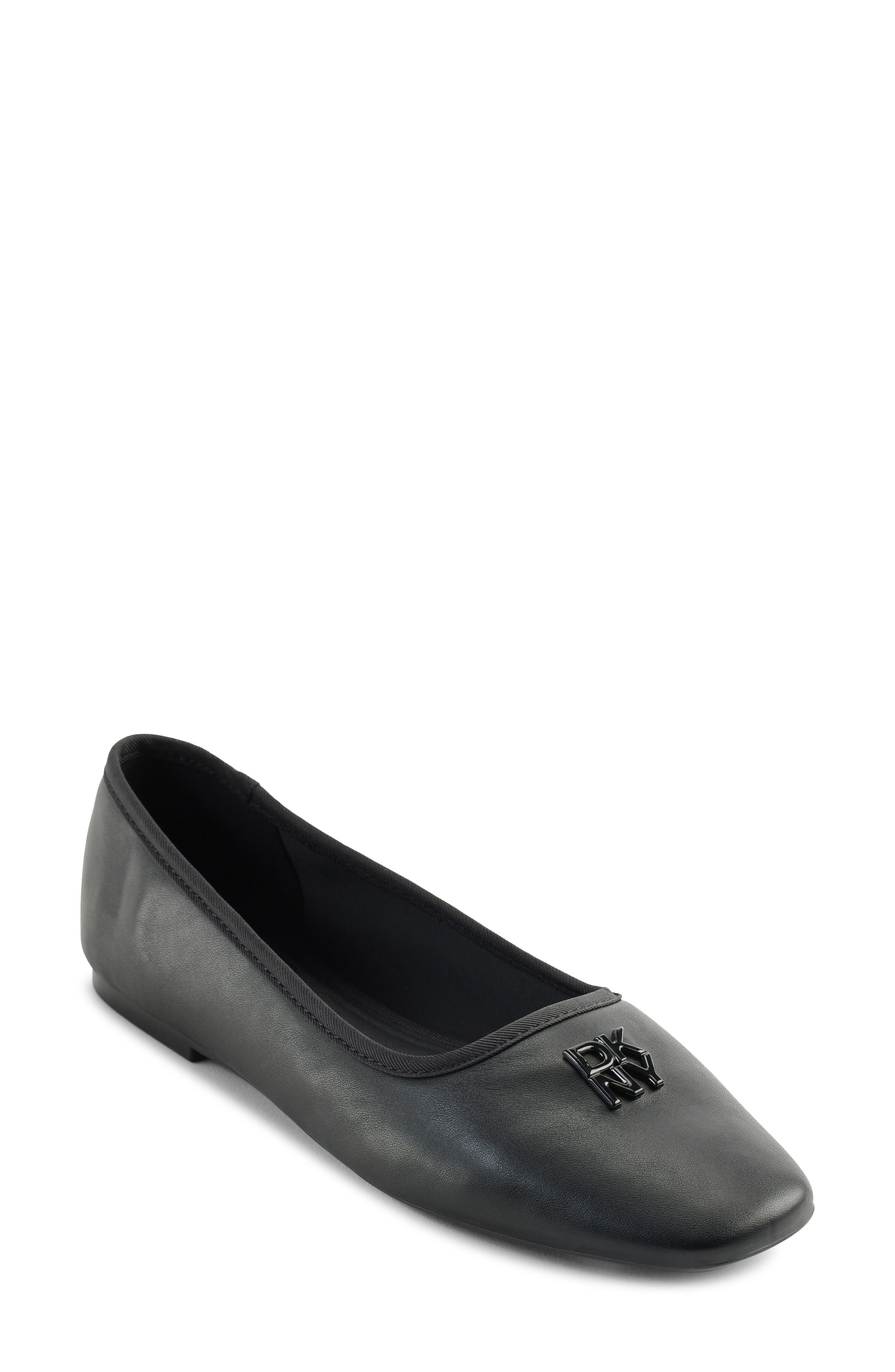 DKNY Daine Ballet Flat, Main, color, Black