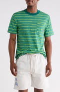 Gotcha EKG Stripe Cotton Pocket T-Shirt