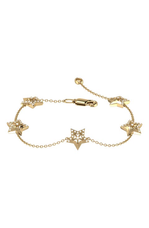 Lucky Star Diamond Station Bracelet