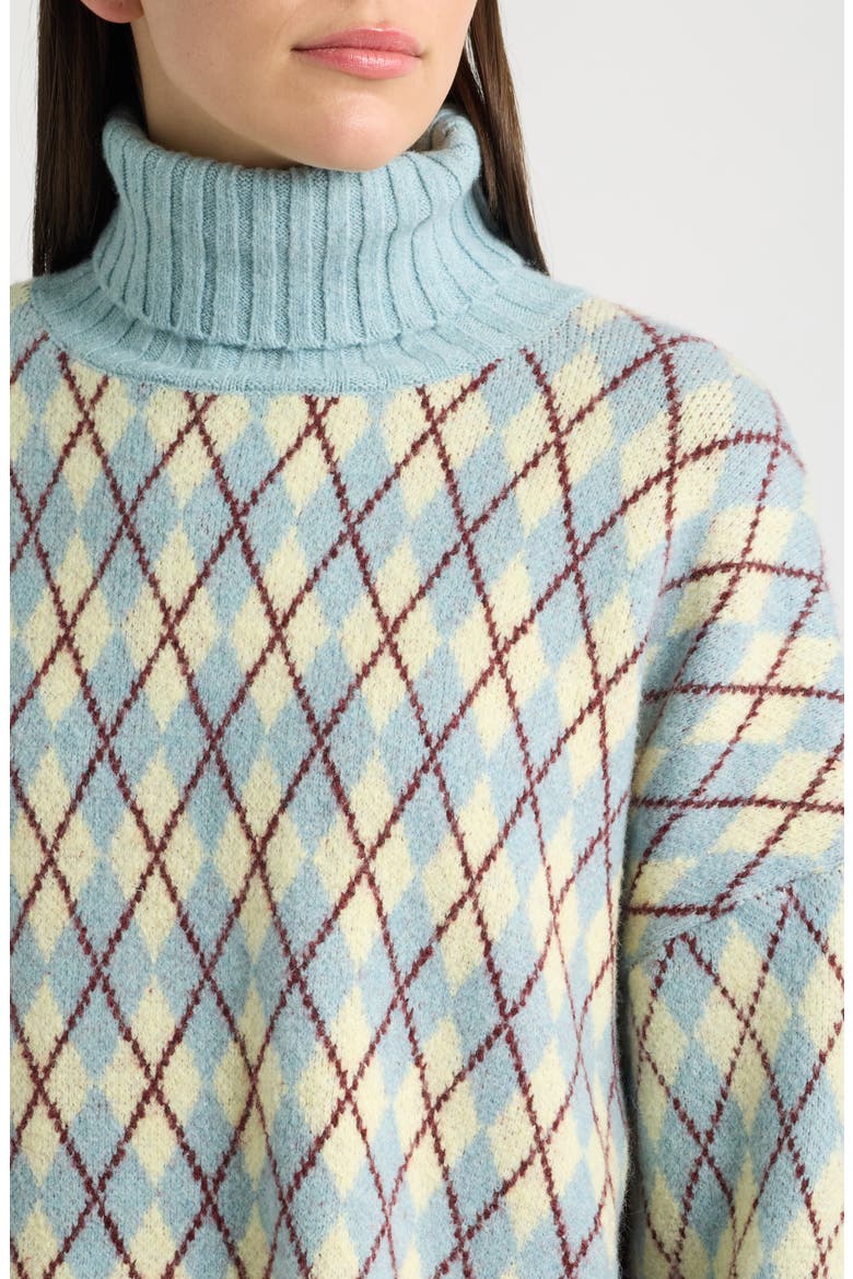 Pattern Turtleneck Sweater, Alternate, color, PATTERNED