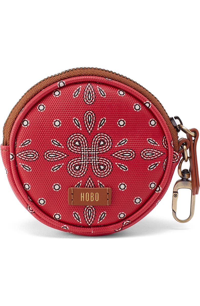 HOBO Small Revolve Coated Canvas Bag Charm, Main, color,