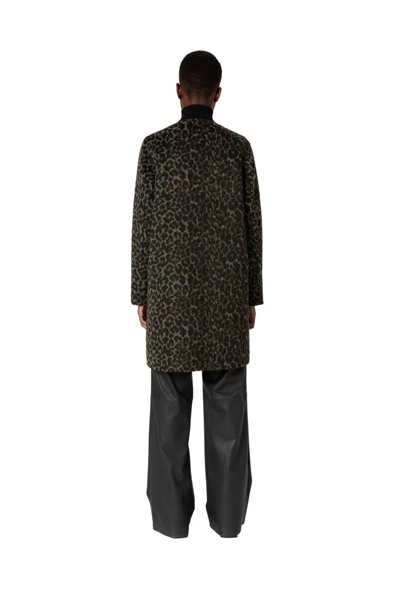 Matilda Collarless Reversible Coat, Alternate, color, Brown