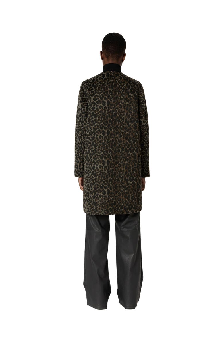 GERARD DAREL Matilda Collarless Reversible Coat, Alternate, color, Brown