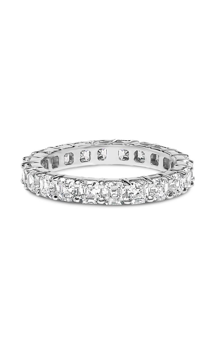 Haus of Brilliance 14K White Gold 2 1/3 Cttw Asscher Cut Lab Grown Diamond Eternity Band Ring, Main, color, White