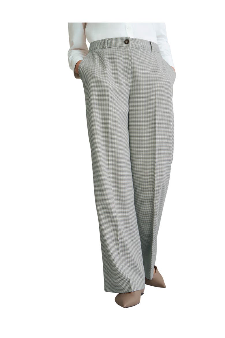 Ellie Wide Leg Tailored Trousers, Main, color, Camel Multi