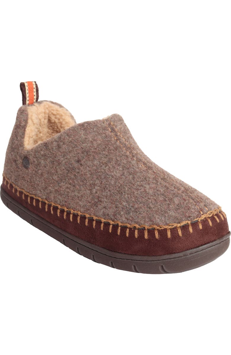 WEATHERPROOF VINTAGE Felted Faux Shearling Lined Bootie Slipper, Main, color,