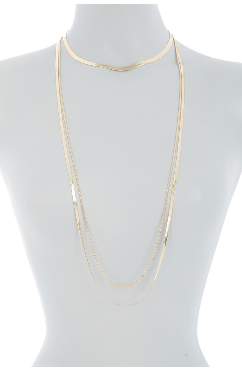 Nordstrom 3-in-1 Draped Snake Chain Necklace, Main, color,