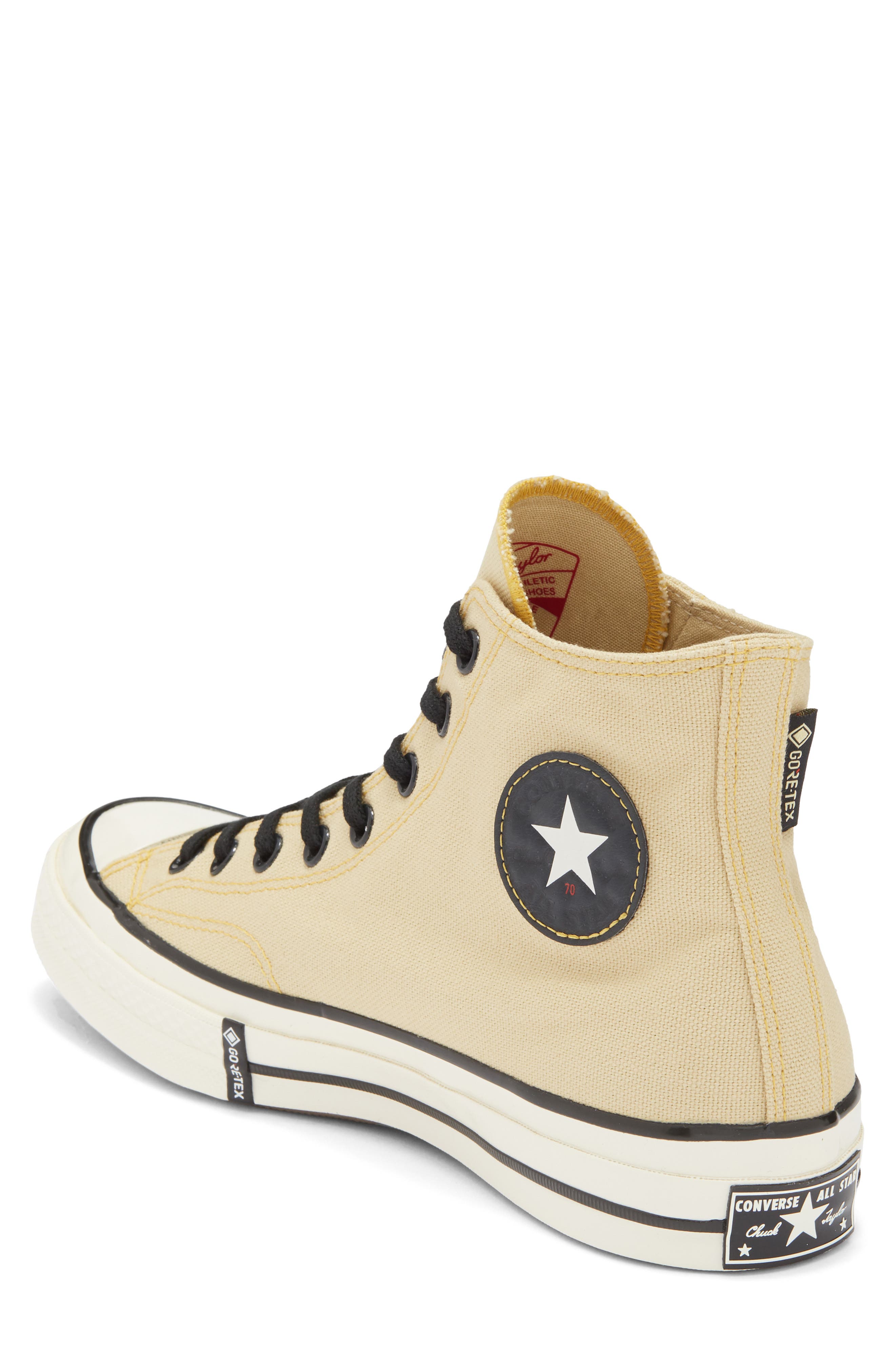 Chuck Taylor 70 Gore-Tex® Waterproof High Top Sneaker, Alternate, color, LAST STRAW/ SUNNY ANGLE