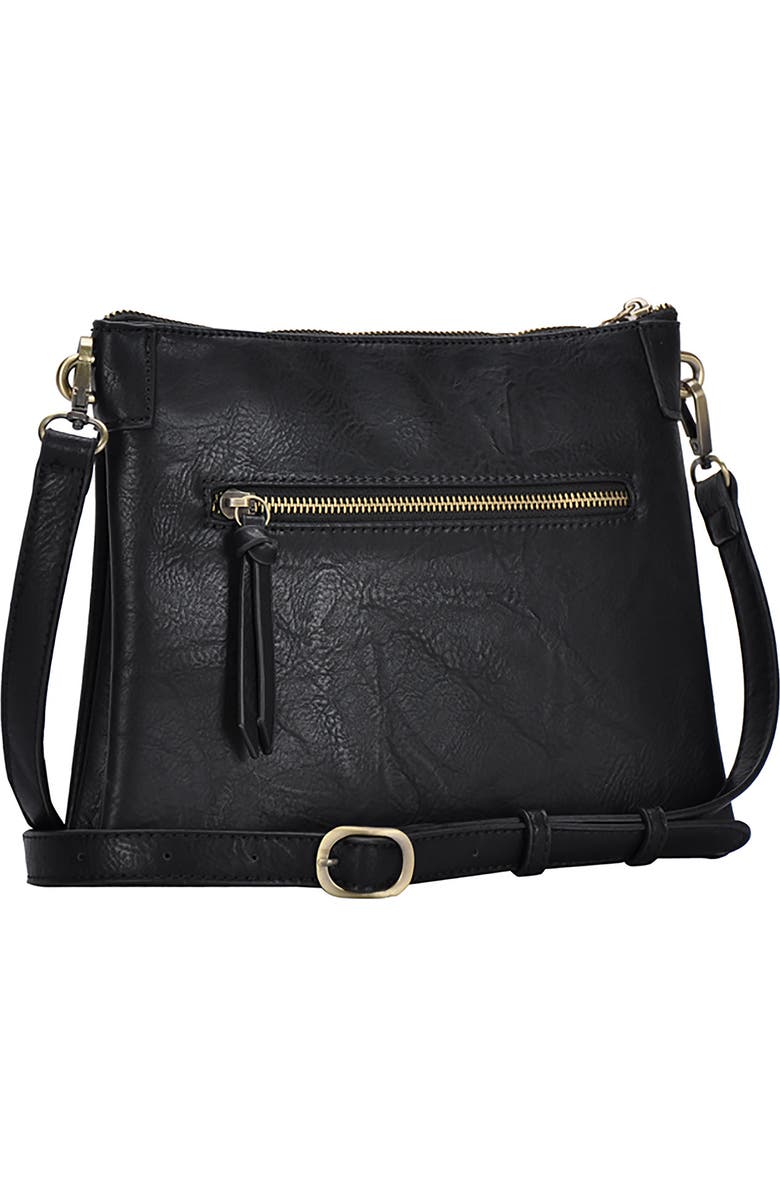 Antik Kraft Studded Faux Leather Crossbody Bag, Alternate, color,