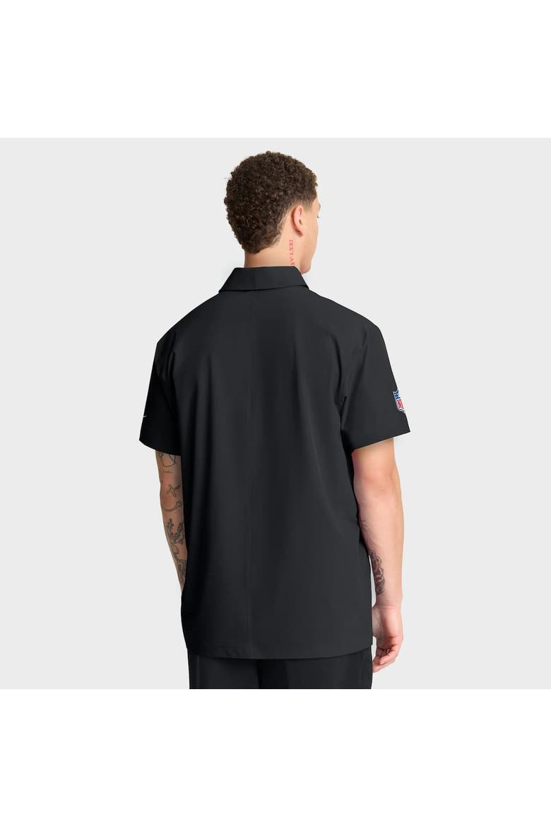 Men's Nike Black Los Angeles Rams Sideline City Pride Woven Performance Polo, Alternate, color, Black
