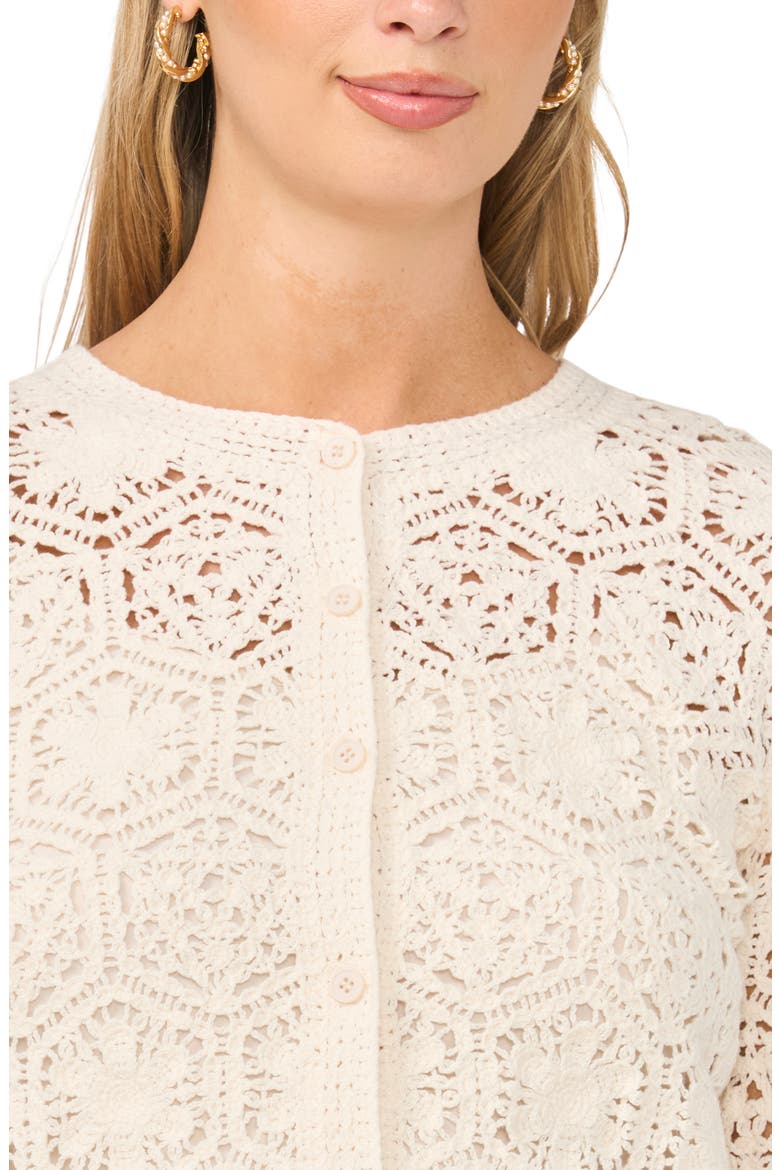 Crochet Cardigan, Alternate, color, TRUE CREAM