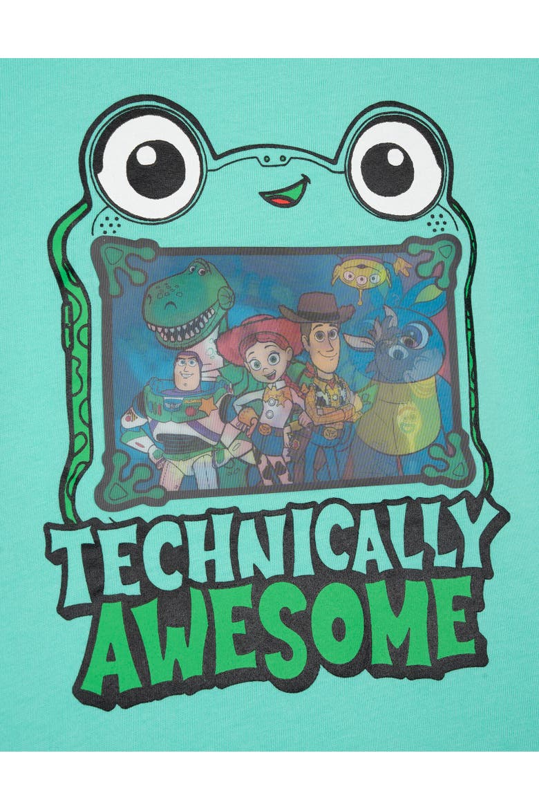 Toy Story Holographic Short Sleeve T-Shirt, Alternate, color, Toy Story Mint Green