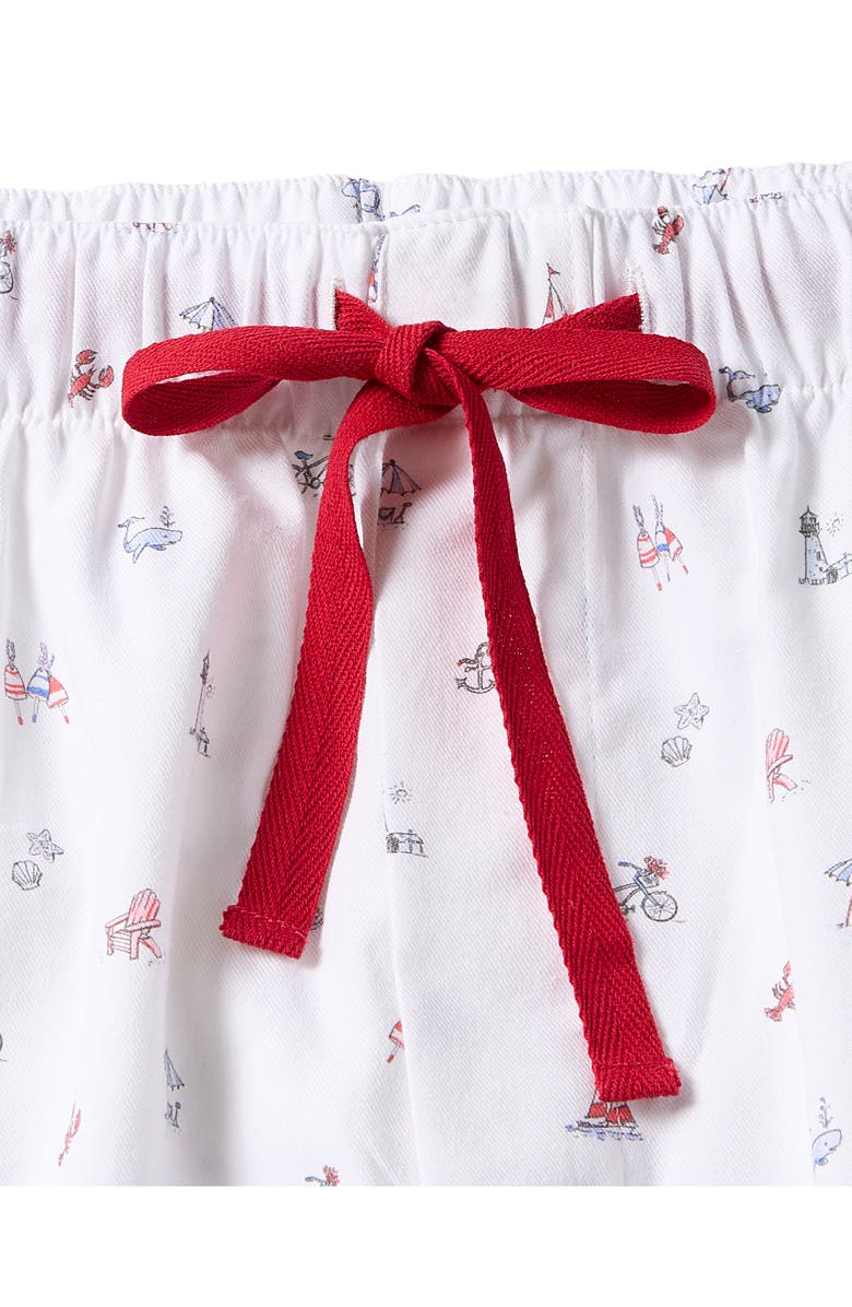 Petite Plume Coastal Charms Cotton Pajamas, Alternate, color,