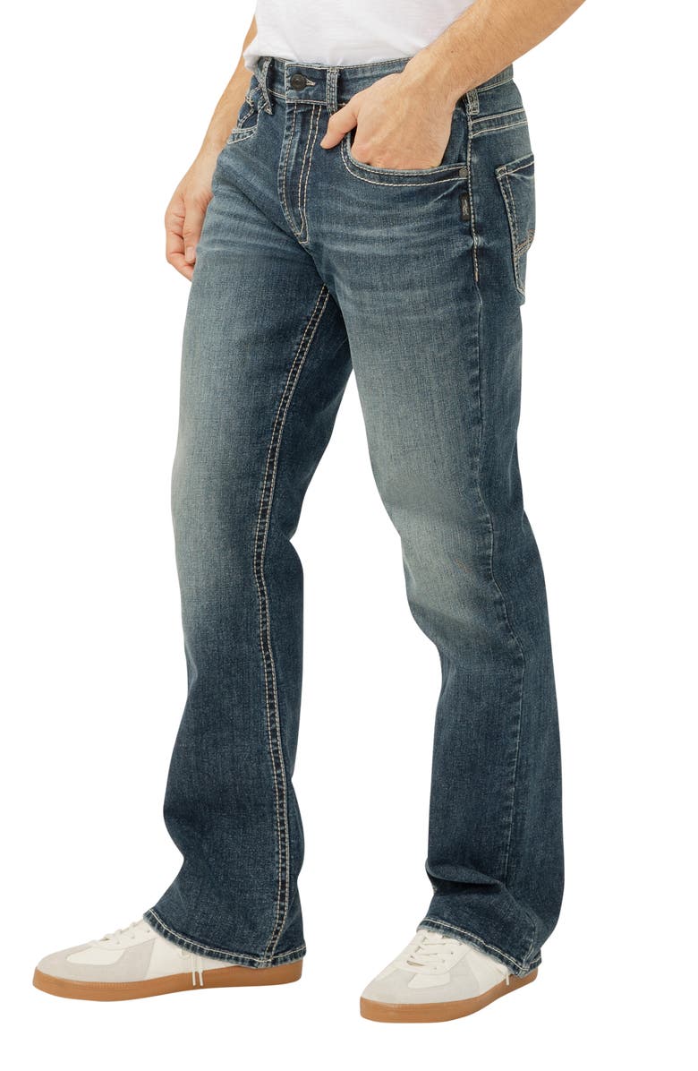 Silver Jeans Co. Craig Relaxed Fit Bootcut Jeans, Alternate, color, Bennett