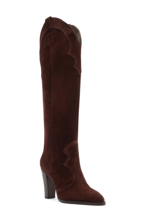 Miller Up Leather Knee High Boot
