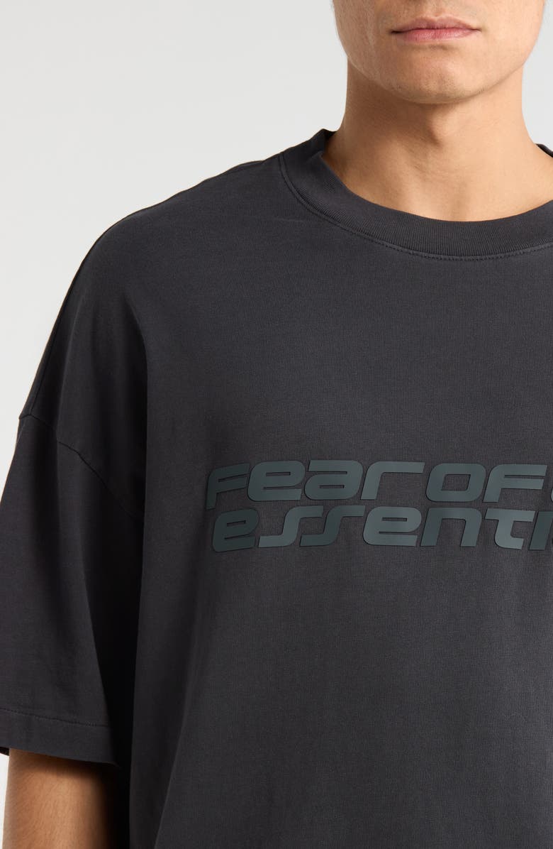 Fear of God Essentials '90s Fit Logo Graphic T-Shirt, Alternate, color, Vintage Black