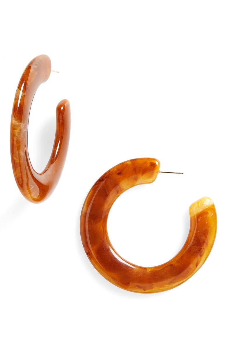 Cult Gaia Kennedy Hoop Earrings, Main, color, 