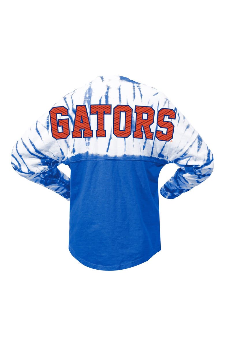 SPIRIT JERSEY Women's Royal Florida Gators Tie-Dye Long Sleeve Jersey T-Shirt, Alternate, color, Royal