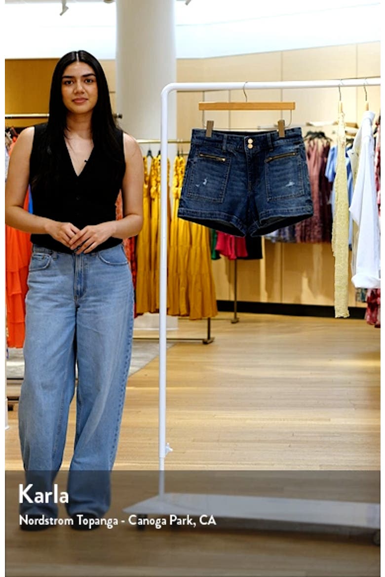 Jane Welt Pocket High Waist Denim Shorts video
