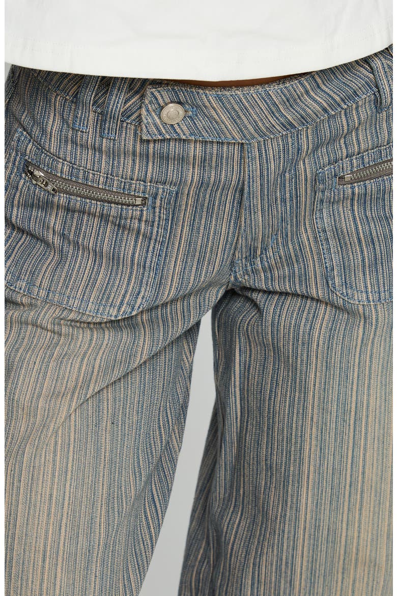 Lifetimes Mid Rise Wide Leg Jeans, Alternate, color, DARK BLUE STRIPE