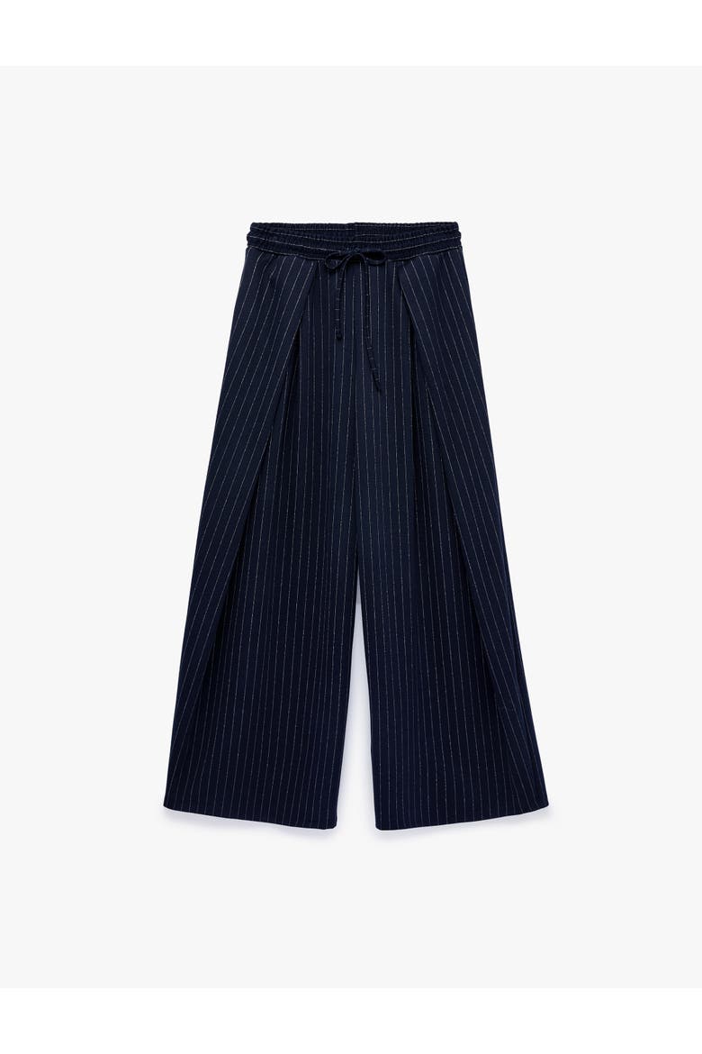 Striped Palazzo Pants, Alternate, color, NAVY STRIPE