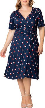 Kiyonna Jemma Ruched Tie Dress
