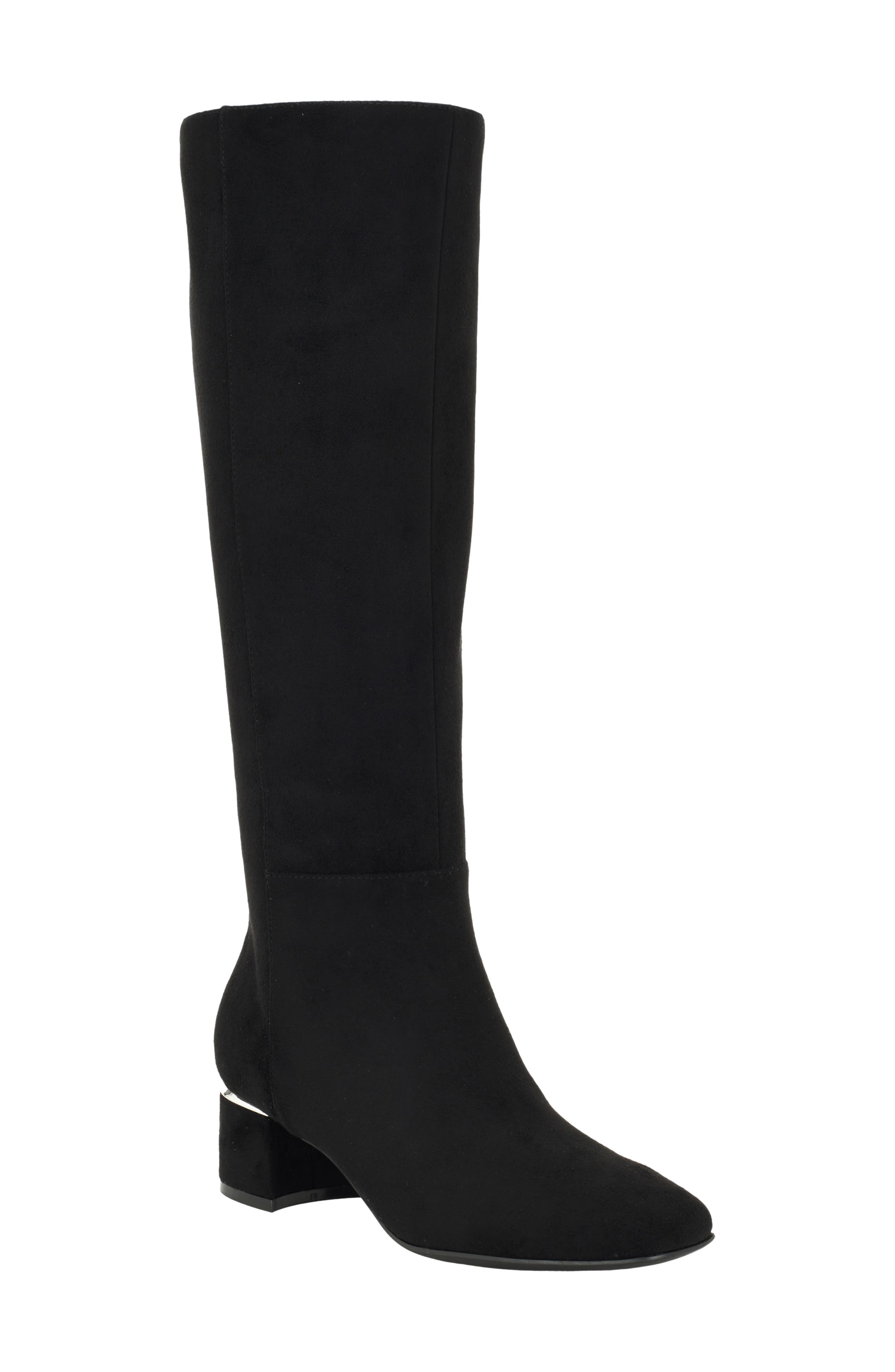 Paeton Knee High Boot, Main, color, BLACK