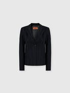 Missoni Single-breasted Blazer In Cotton And Viscose Tone-on-tone Zig Zag