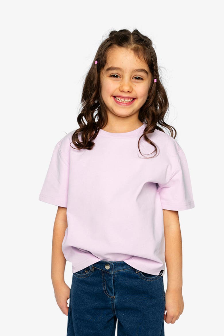 Relaxed Heavy Jersey Wide Short Sleeve T-Shirt, Alternate, color, Mauve