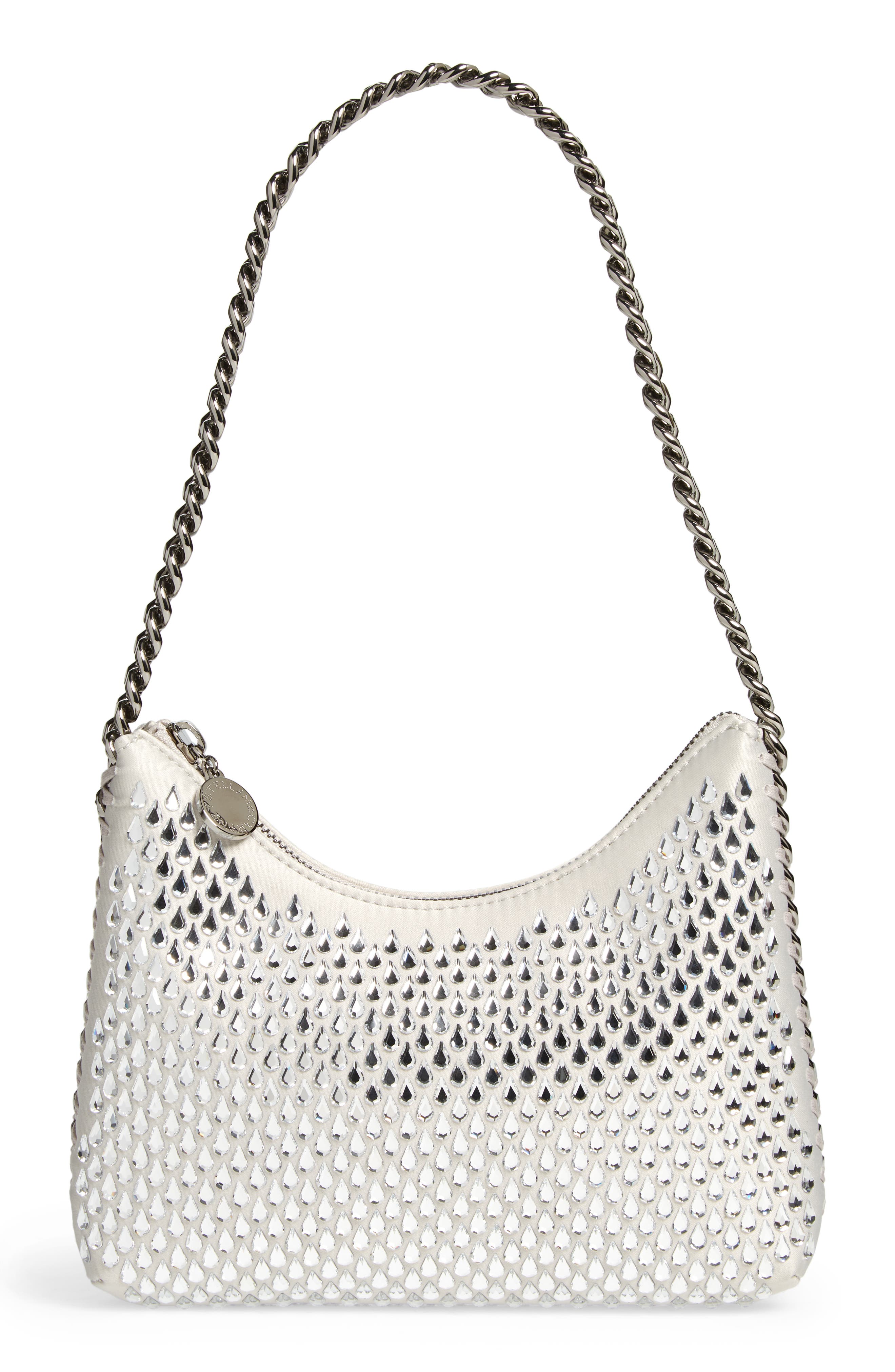 Stella McCartney Mini Falabella Embellished Shoulder Bag, Main, color, 