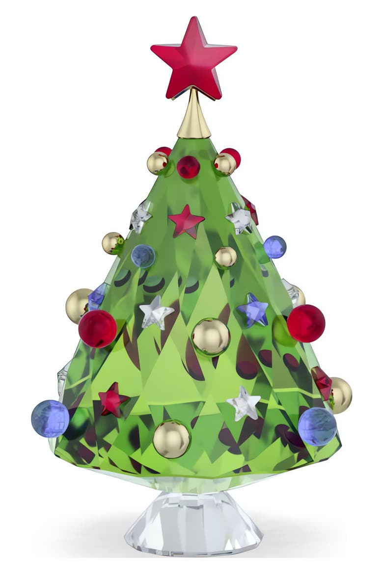 Holiday Cheers Tree Crystal Decoration, Alternate, color, MULTICOLORED
