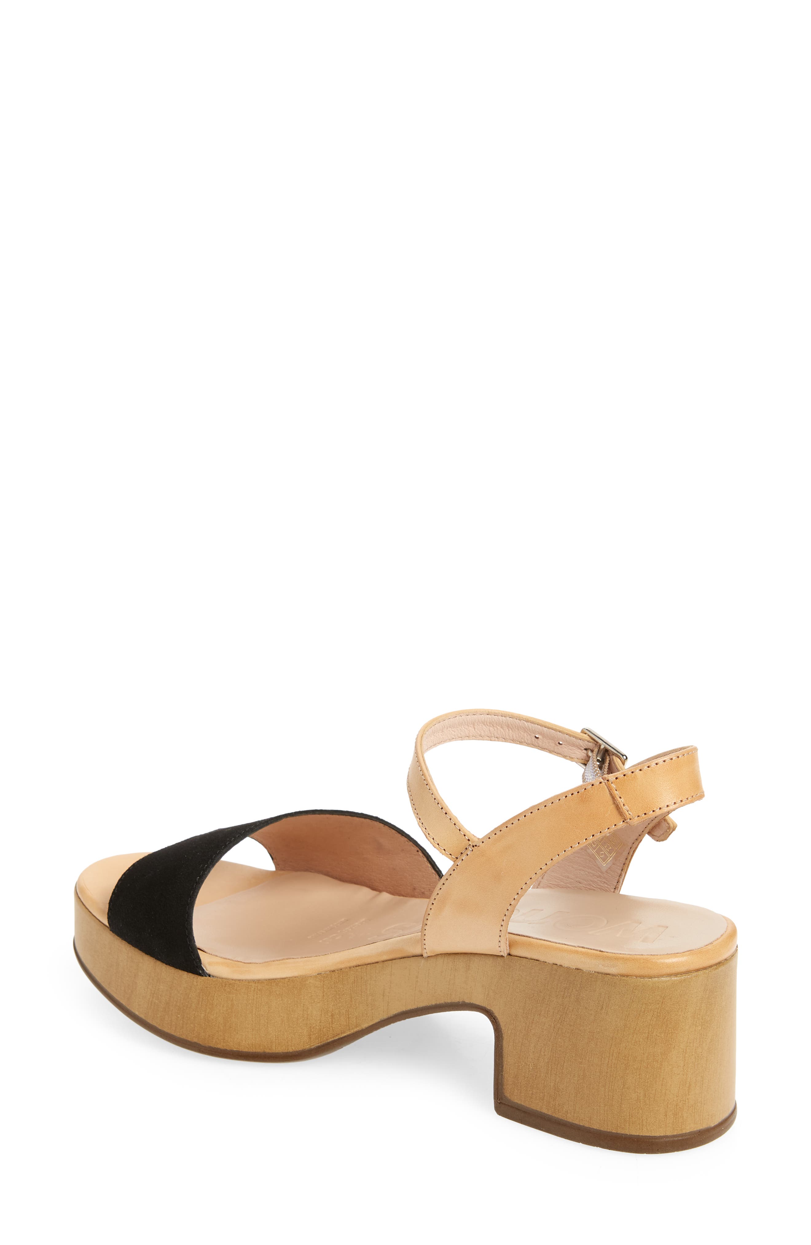Wonders Platform Sandal, Alternate, color, 