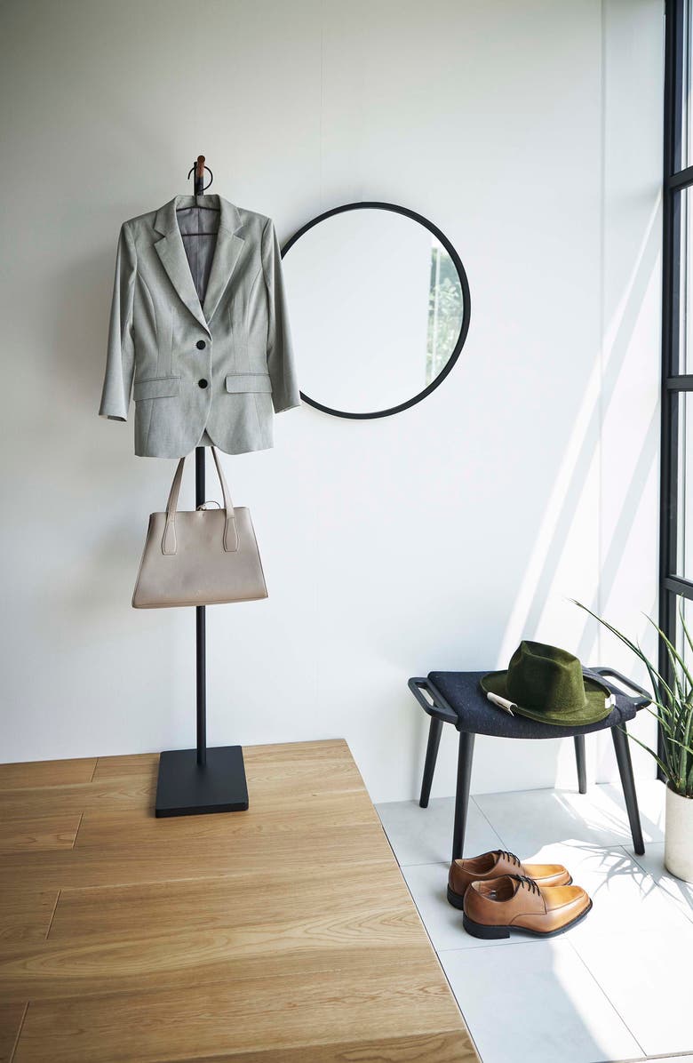 Yamazaki Coat Hanger, Alternate, color, Black