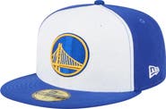 New Era Men's New Era  White/Royal Golden State Warriors Repeat 59Fifty Fitted Hat