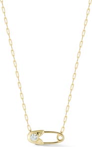GLAZE JEWELRY 14K Gold Plated Silver Pin Necklace