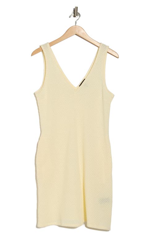 Rag & Bone Carine Open Knit V-neck Minidress In White
