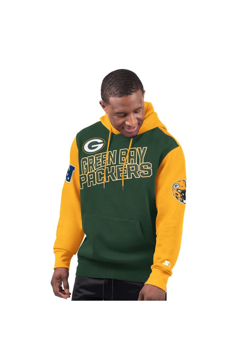 STARTER Men's Starter Green Green Bay Packers Extreme Pullover Hoodie, Main, color, 