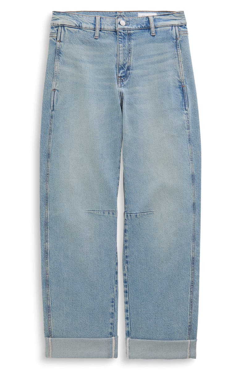 AG Mercer Cuffed High Waist Barrel Jeans, Alternate, color, Highway 29