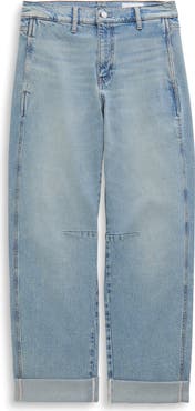 AG Mercer Cuffed High Waist Barrel Jeans